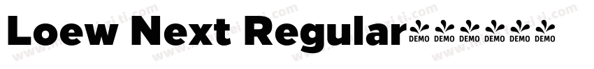 Loew Next Regular字体转换